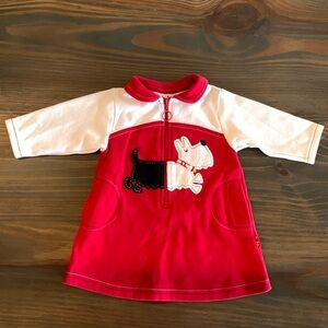 Le Top dog dress. 12mo.